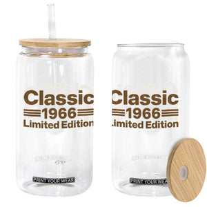 60th Birthday 1966 Limited Edition WWII Military Utility Vehicle Inspo Glass Can