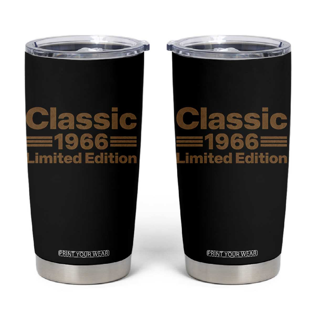 60th Birthday 1966 Limited Edition WWII Military Utility Vehicle Inspo Tumbler Cup