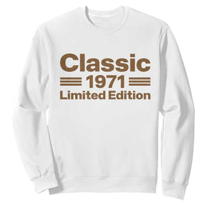 55th Birthday 1971 Limited Edition WWII Military Utility Vehicle Inspo Sweatshirt