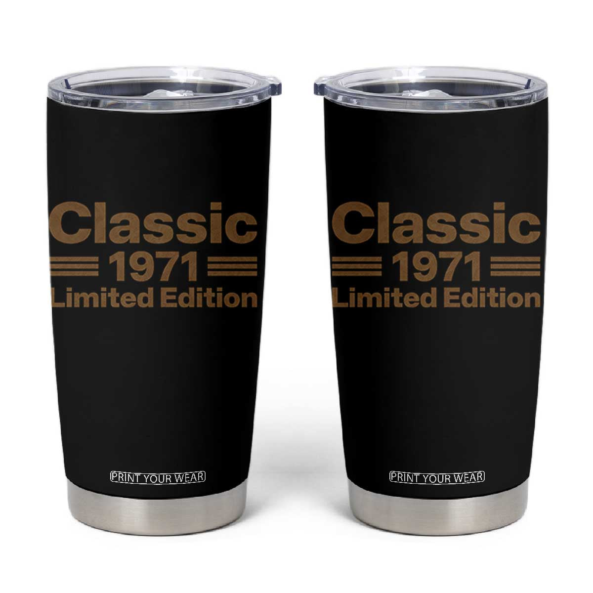 55th Birthday 1971 Limited Edition WWII Military Utility Vehicle Inspo Tumbler Cup