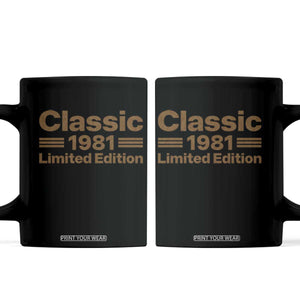 45th Birthday 1981 Limited Edition WWII Military Utility Vehicle Inspo Coffee Mug