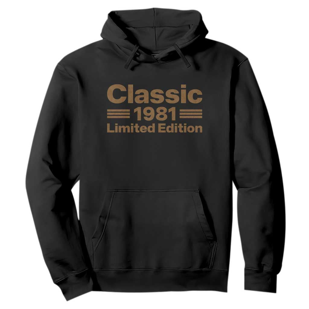 45th Birthday 1981 Limited Edition WWII Military Utility Vehicle Inspo Hoodie