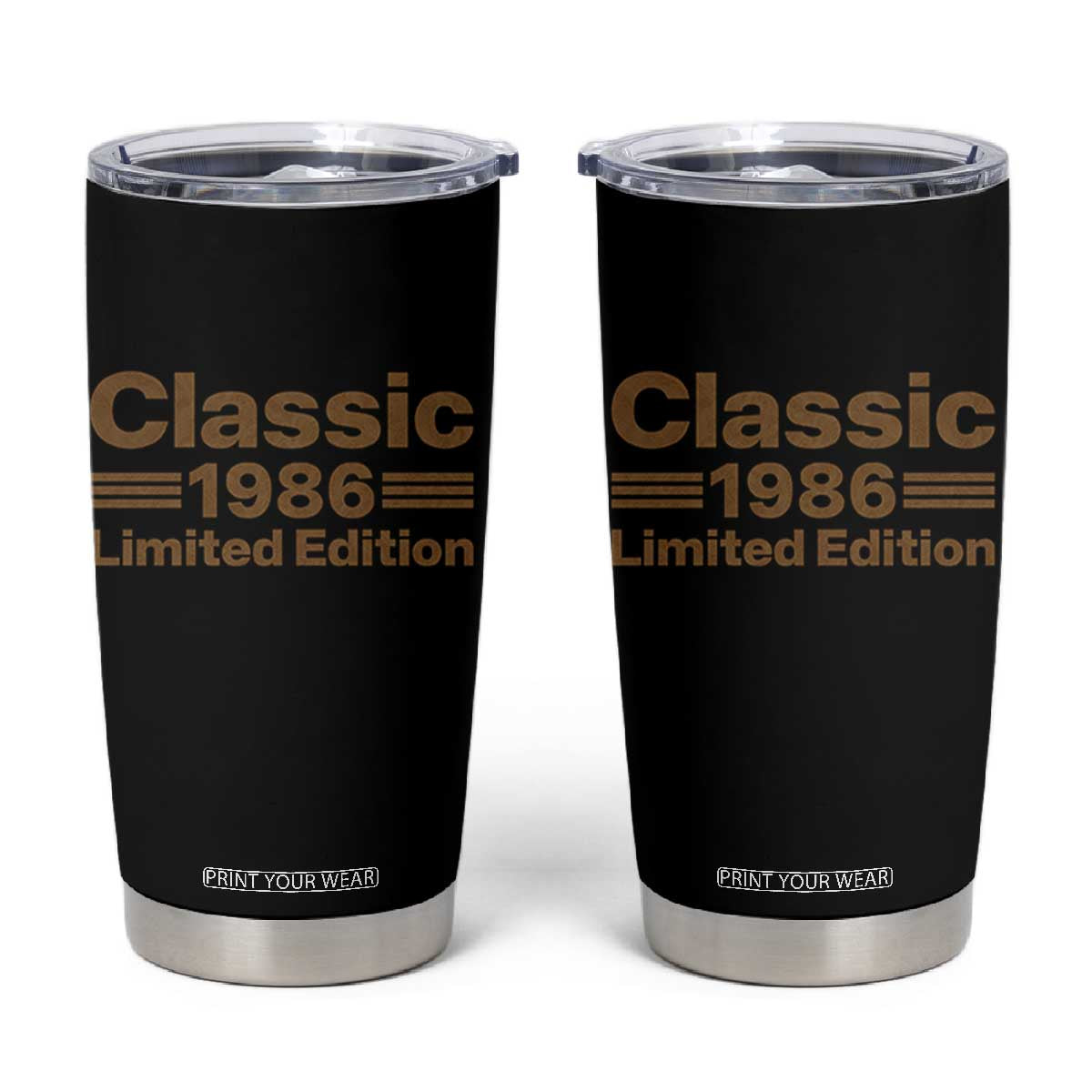 40th Birthday 1986 Limited Edition WWII Military Utility Vehicle Inspo Tumbler Cup