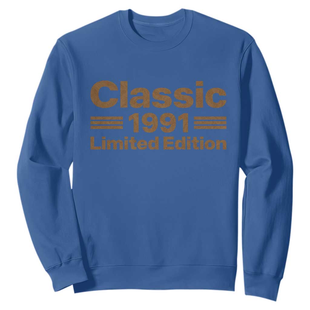35th Birthday 1991 Limited Edition WWII Military Utility Vehicle Inspo Sweatshirt