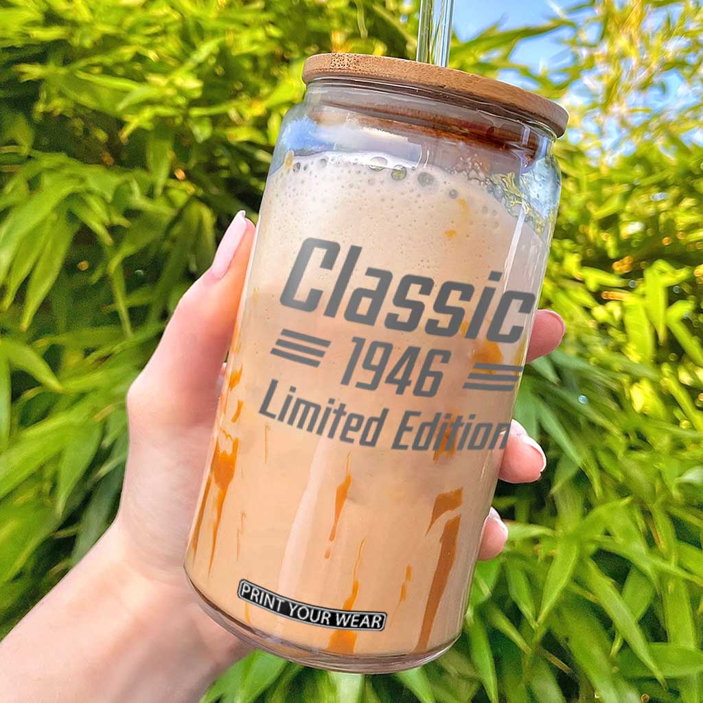 85th Birthday 1941 Limited Edition Classic American Muscle Car Inspo Glass Can