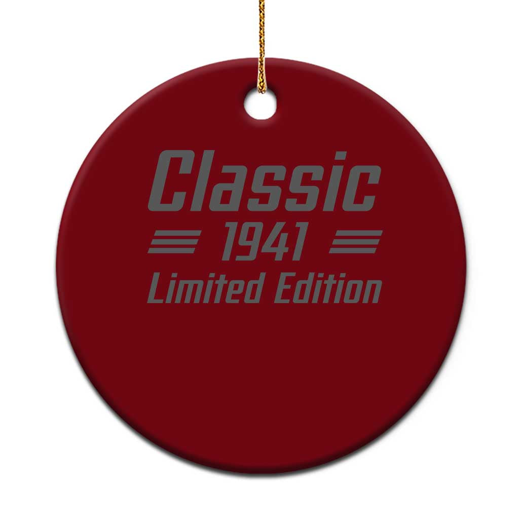 80th Birthday 1946 Limited Edition Classic American Muscle Car Inspo Ceramic Ornament