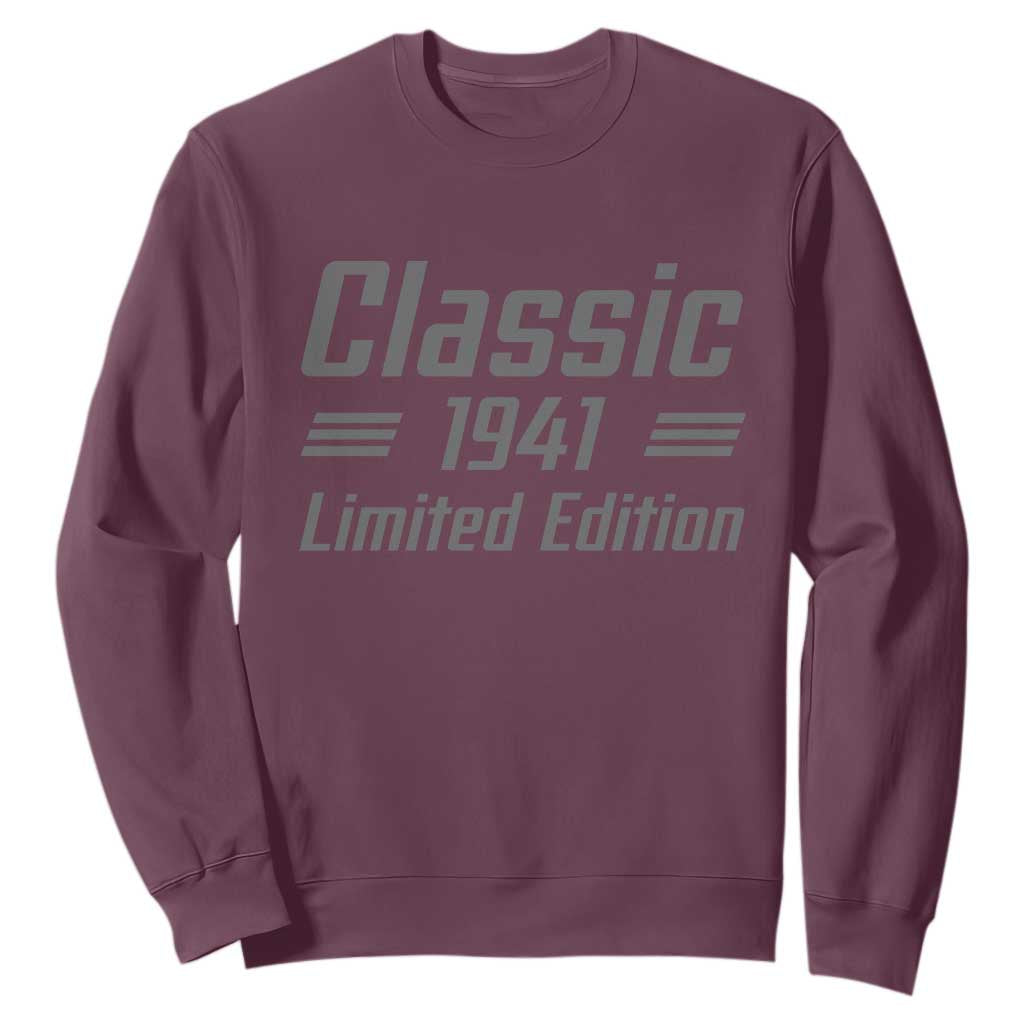 80th Birthday 1946 Limited Edition Classic American Muscle Car Inspo Sweatshirt