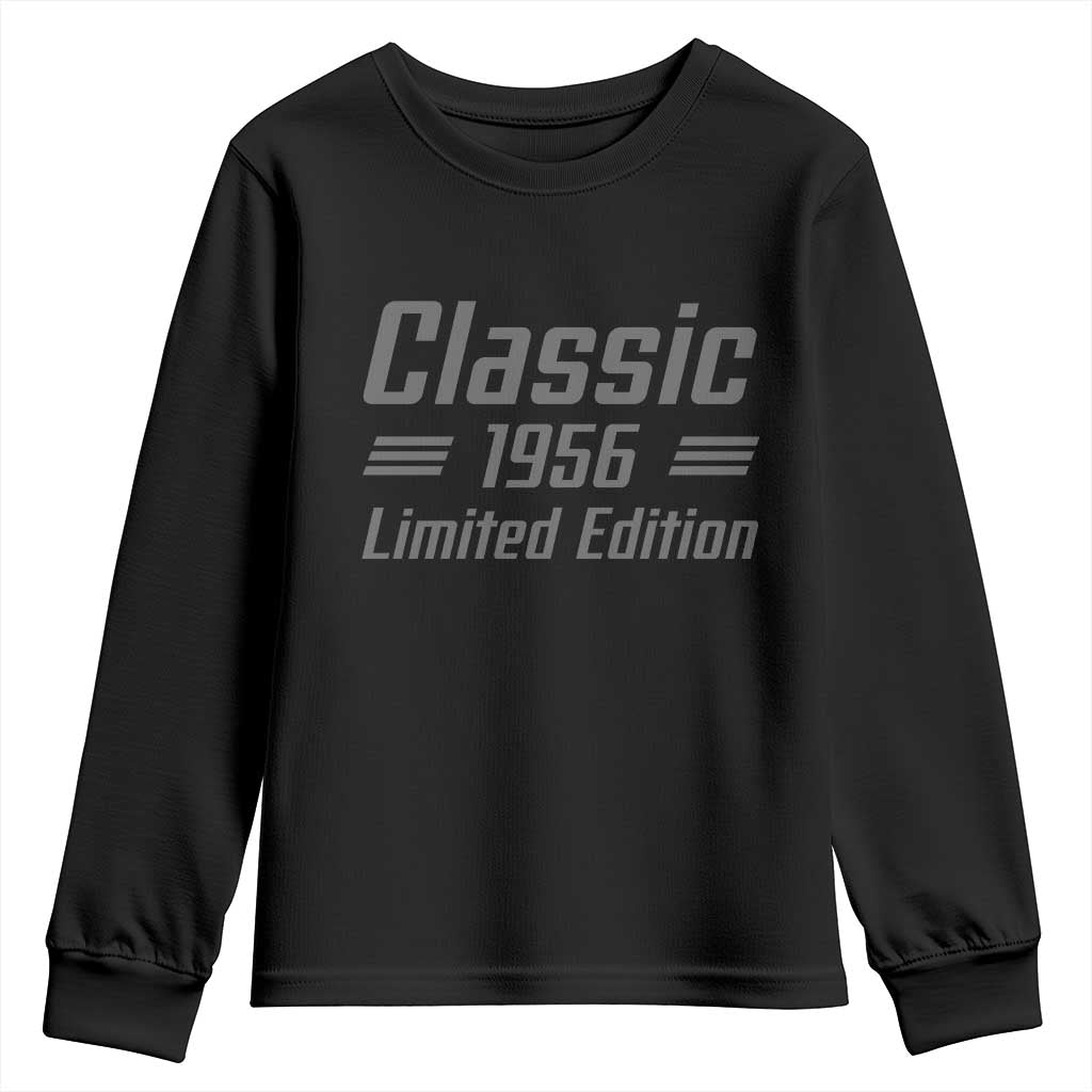 70th Birthday 1956 Limited Edition Classic American Muscle Car Inspo Youth Sweatshirt
