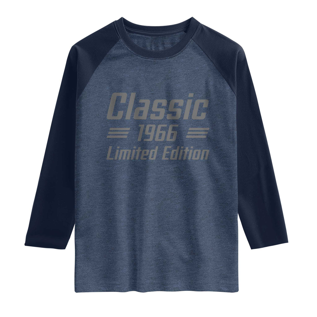 60th Birthday 1966 Limited Edition Classic American Muscle Car Inspo Raglan Shirt