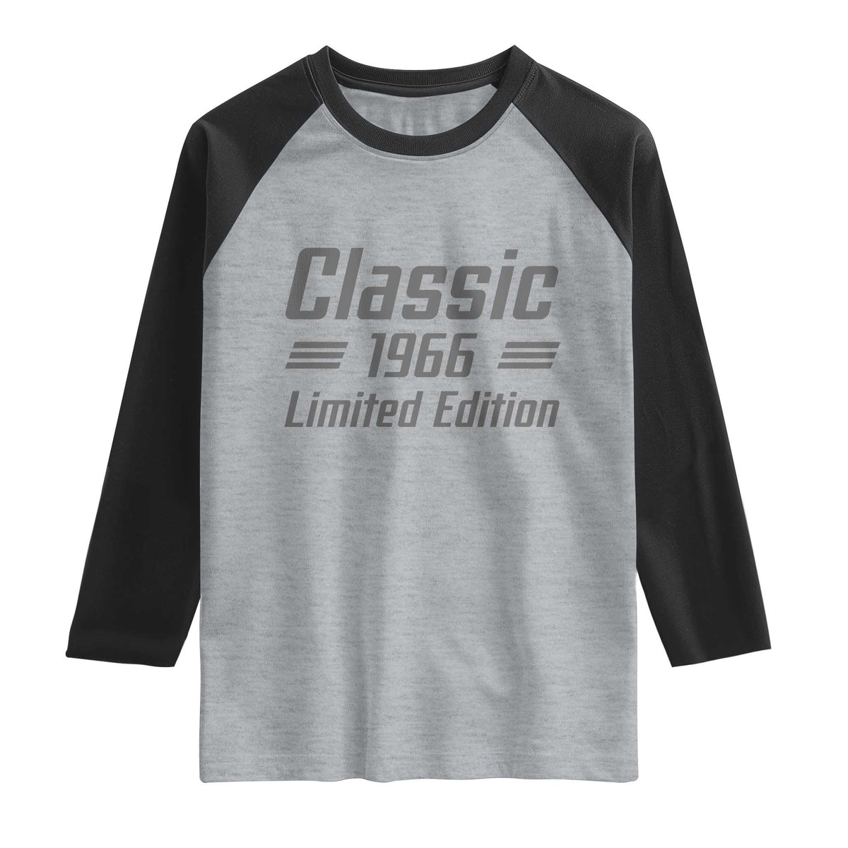 60th Birthday 1966 Limited Edition Classic American Muscle Car Inspo Raglan Shirt