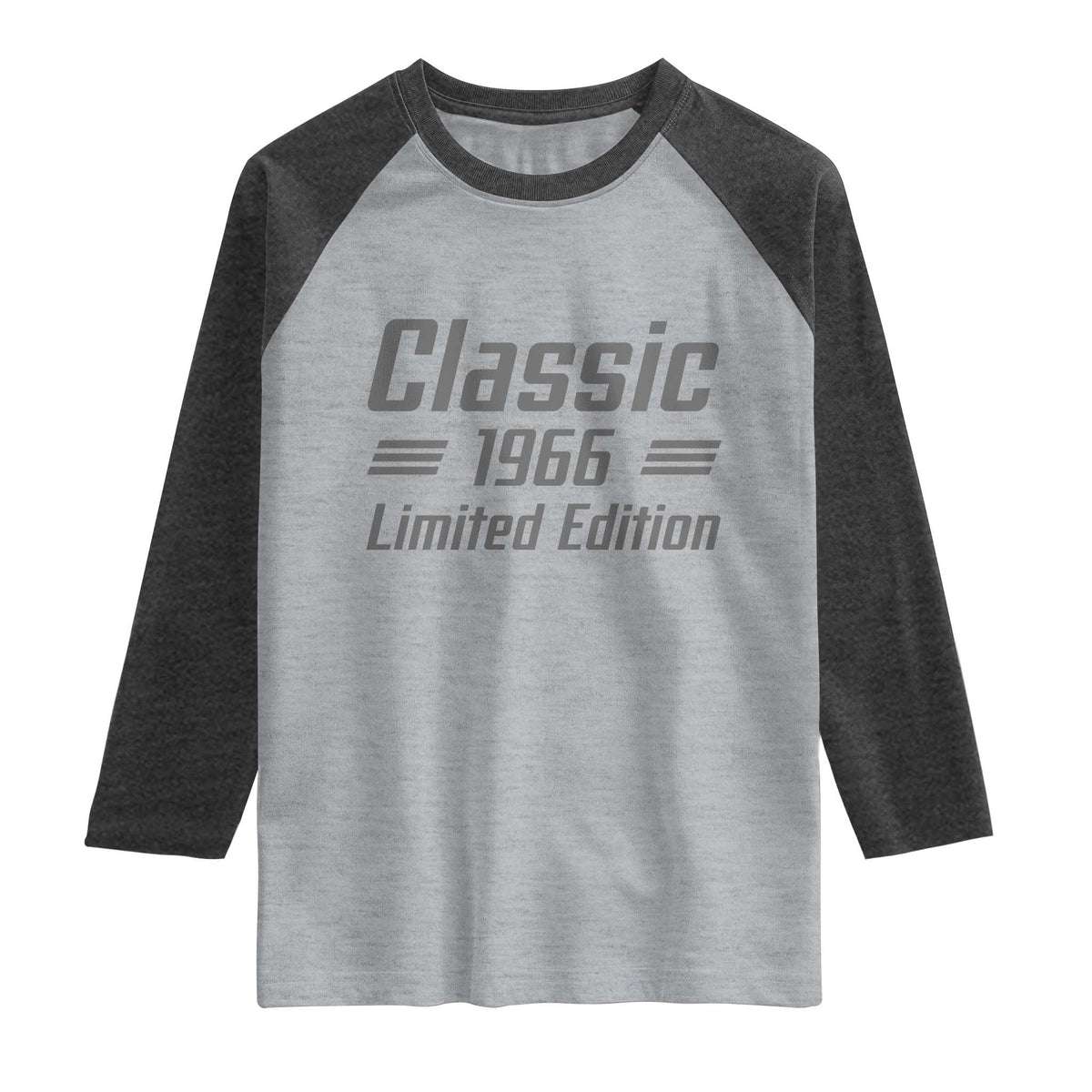 60th Birthday 1966 Limited Edition Classic American Muscle Car Inspo Raglan Shirt