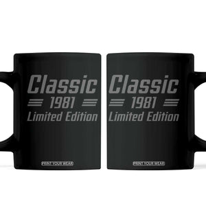 45th Birthday 1981 Limited Edition Classic American Muscle Car Inspo Coffee Mug