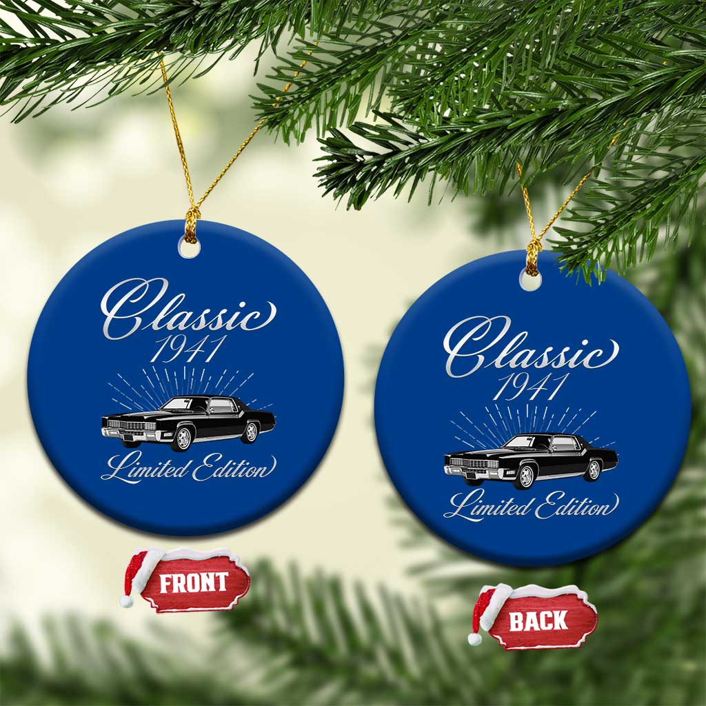 85th Birthday 1941 Limited Edition Ceramic Ornament Vintage Classic American Luxury Car