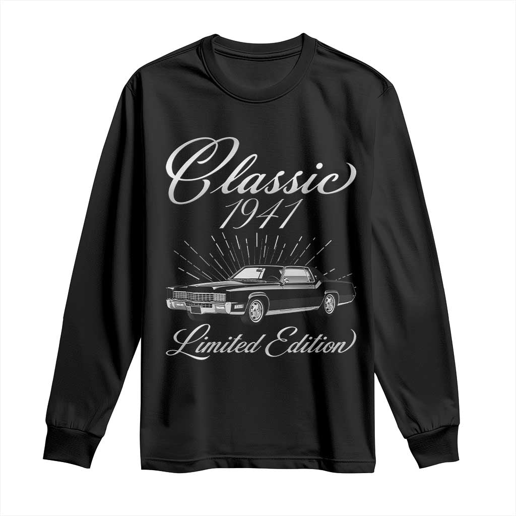85th Birthday 1941 Limited Edition Long Sleeve Shirt Vintage Classic American Luxury Car