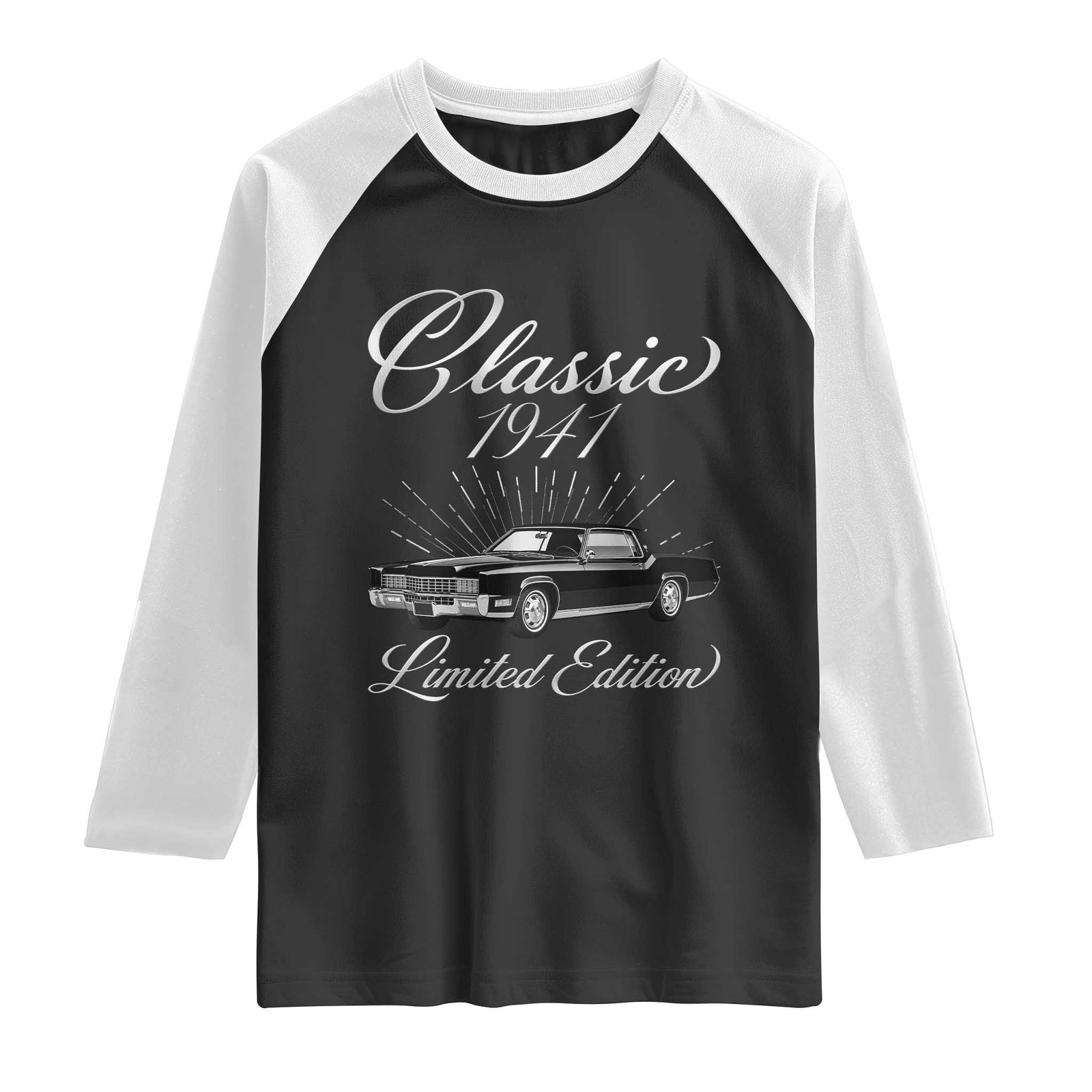 85th Birthday 1941 Limited Edition Raglan Shirt Vintage Classic American Luxury Car