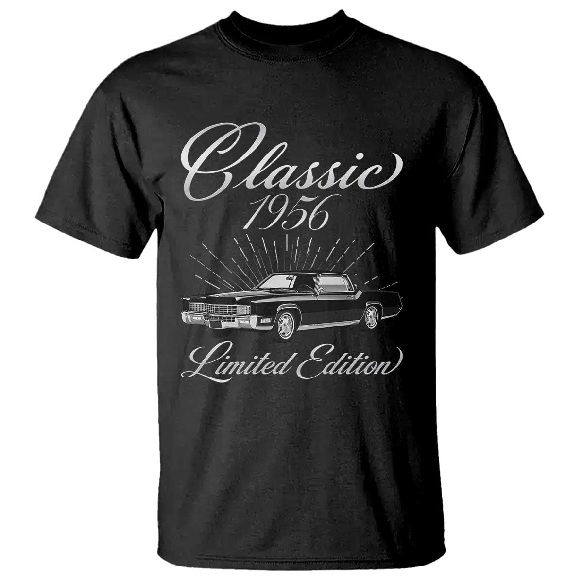 70th Birthday 1956 Limited Edition T Shirt Vintage Classic American Luxury Car