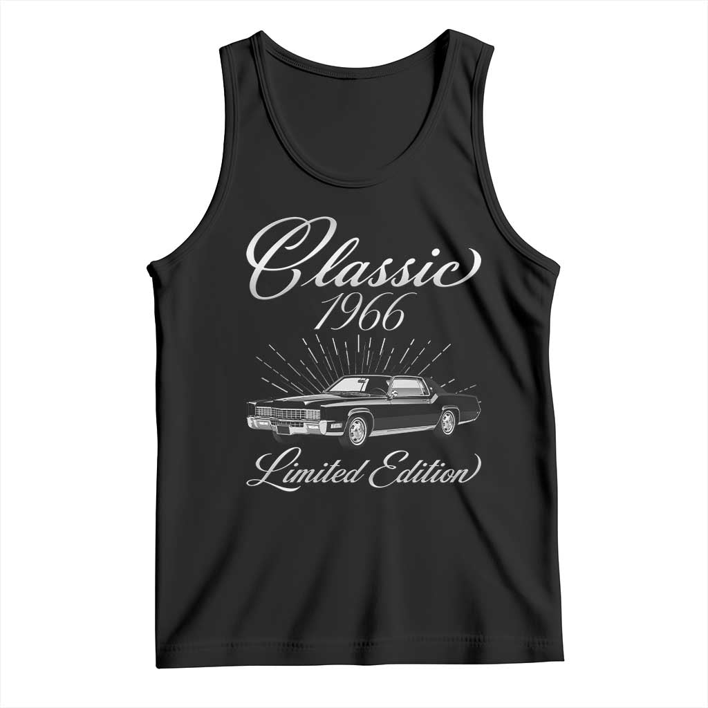 60th Birthday 1966 Limited Edition Tank Top Vintage Classic American Luxury Car