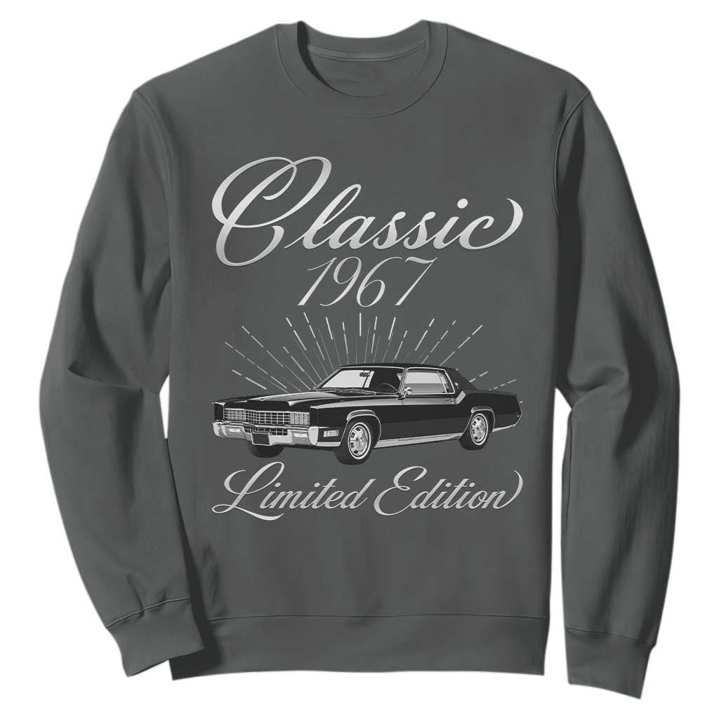 59th Birthday 1967 Limited Edition Sweatshirt Vintage Classic American Luxury Car