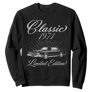 55th Birthday 1971 Limited Edition Sweatshirt Vintage Classic American Luxury Car