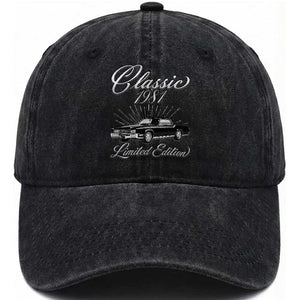 45th Birthday 1981 Limited Edition Washed Cotton Baseball Cap Vintage Classic American Luxury Car