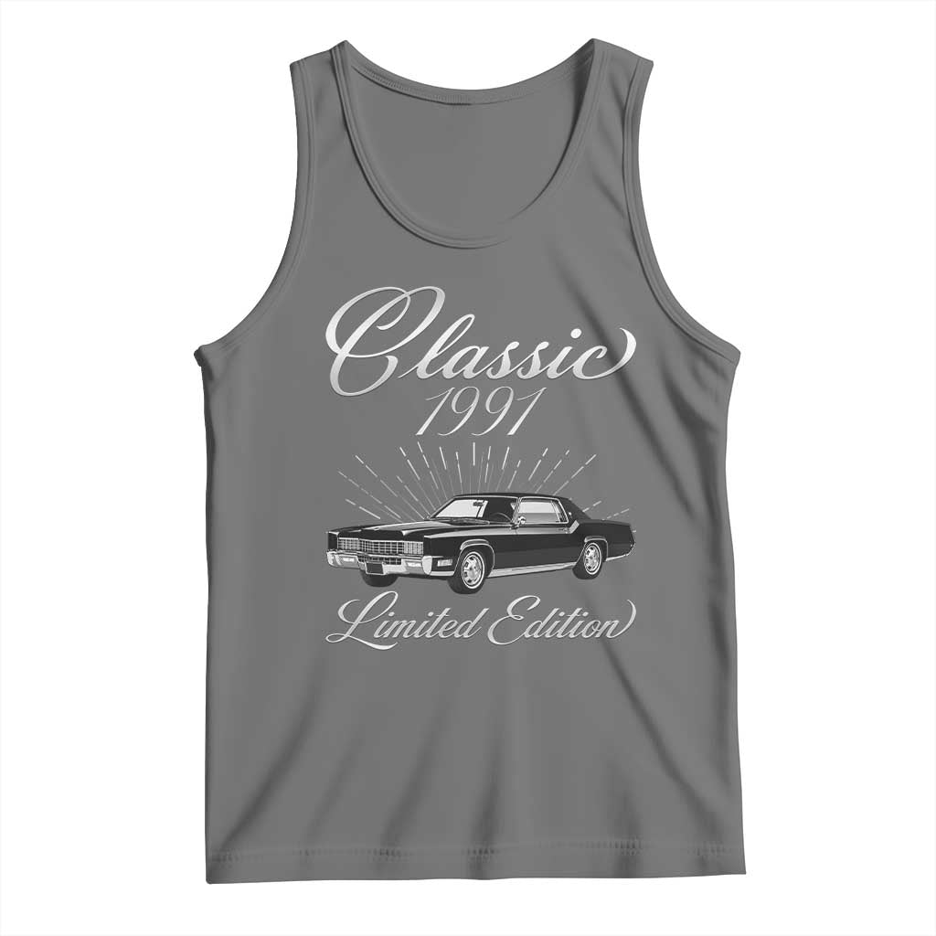 35th Birthday 1991 Limited Edition Tank Top Vintage Classic American Luxury Car