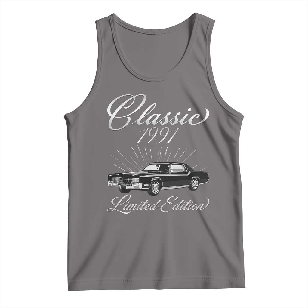 35th Birthday 1991 Limited Edition Tank Top Vintage Classic American Luxury Car