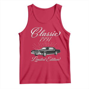 35th Birthday 1991 Limited Edition Tank Top Vintage Classic American Luxury Car