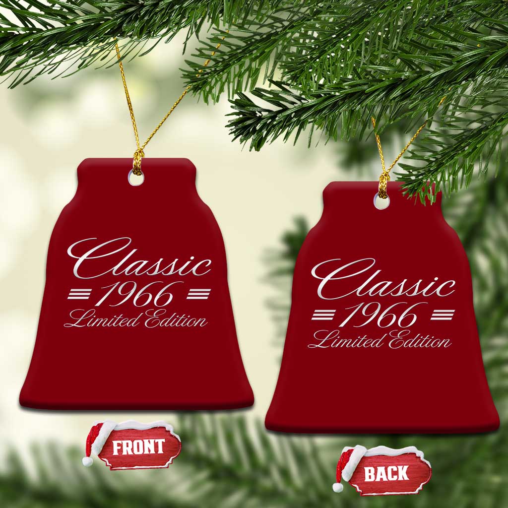 60th Birthday 1966 Limited Edition Classic American Luxury Car Inspo Ceramic Ornament