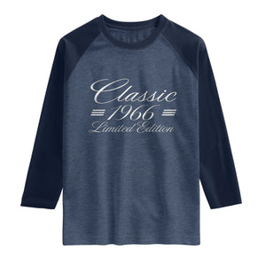 60th Birthday 1966 Limited Edition Classic American Luxury Car Inspo Raglan Shirt