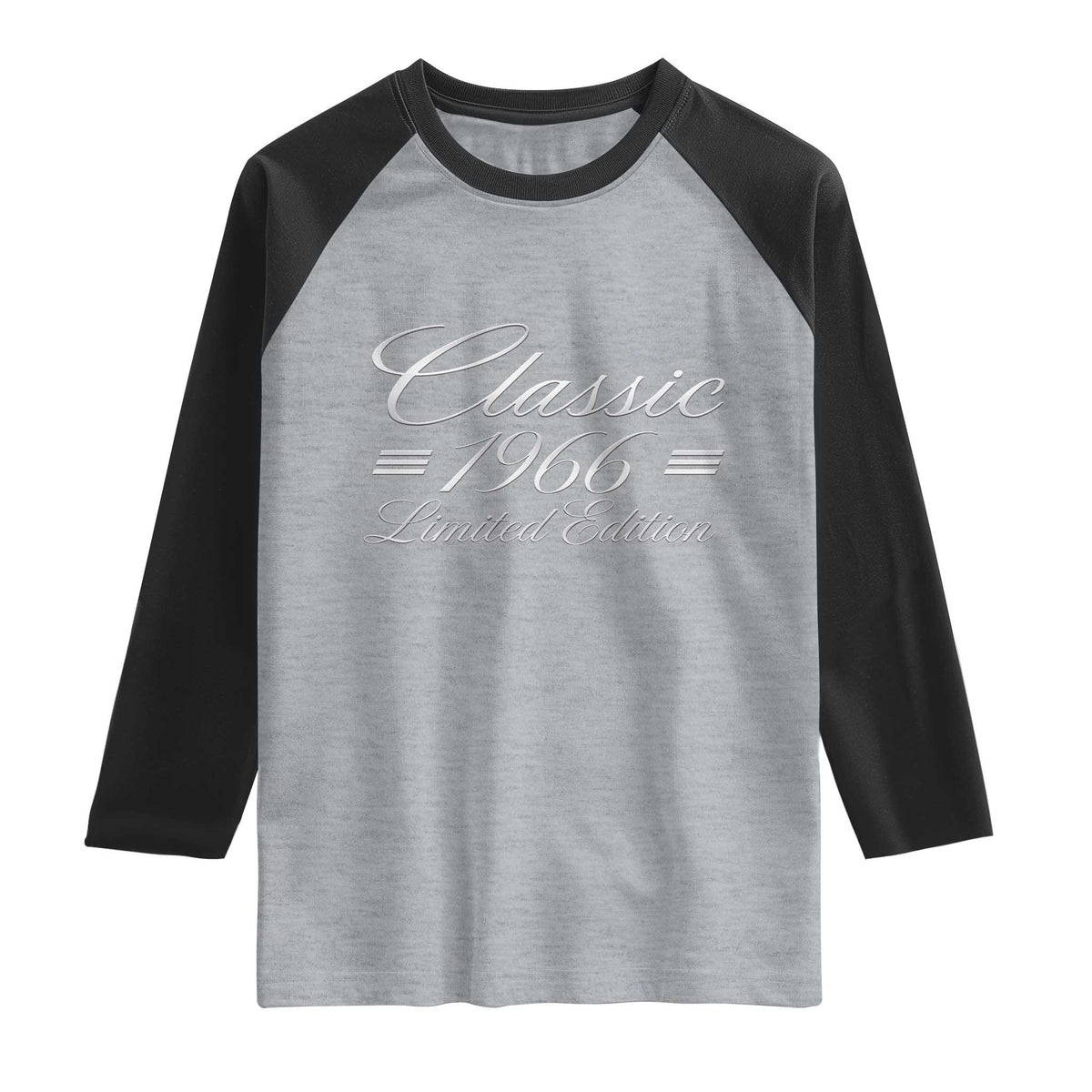 60th Birthday 1966 Limited Edition Classic American Luxury Car Inspo Raglan Shirt