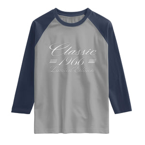 60th Birthday 1966 Limited Edition Classic American Luxury Car Inspo Raglan Shirt