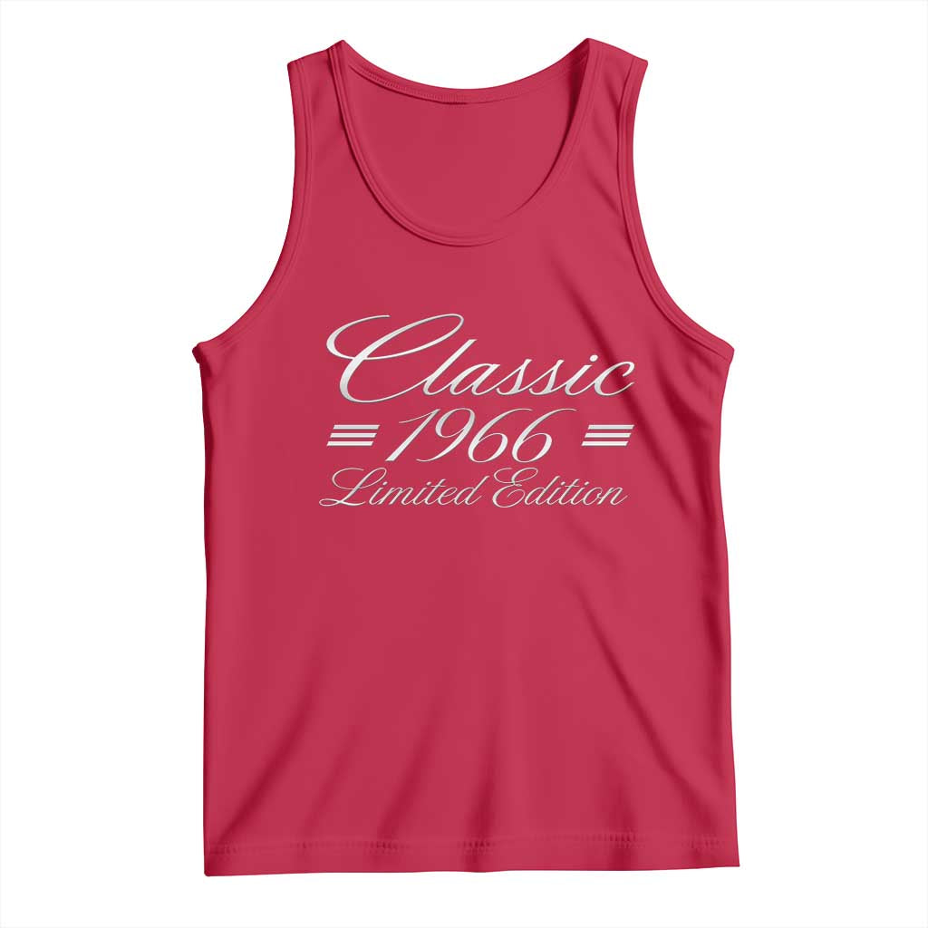 60th Birthday 1966 Limited Edition Classic American Luxury Car Inspo Tank Top