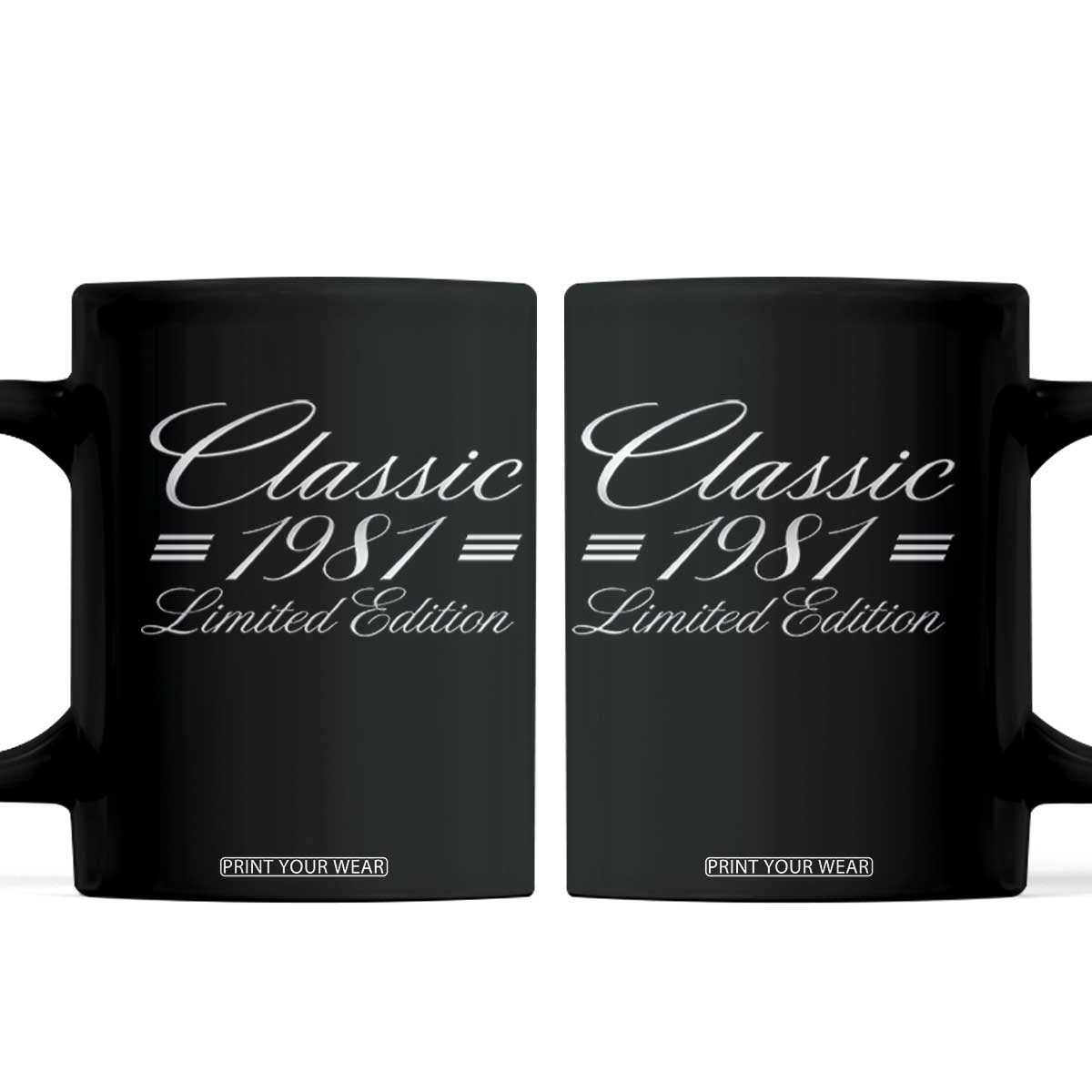 45th Birthday 1981 Limited Edition Classic American Luxury Car Inspo Coffee Mug