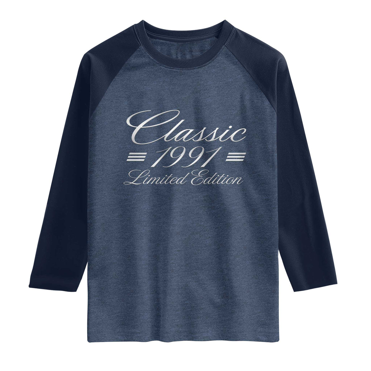35th Birthday 1991 Limited Edition Classic American Luxury Car Inspo Raglan Shirt