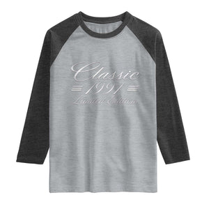 35th Birthday 1991 Limited Edition Classic American Luxury Car Inspo Raglan Shirt