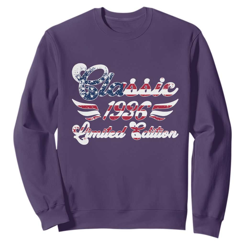 90th Birthday 1936 Limited Edition Classic Pony Car Inspo Sweatshirt