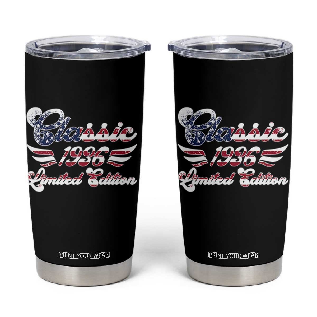 90th Birthday 1936 Limited Edition Classic Pony Car Inspo Tumbler Cup