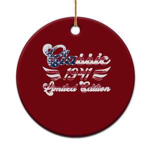 85th Birthday 1941 Limited Edition Classic Pony Car Inspo Ceramic Ornament