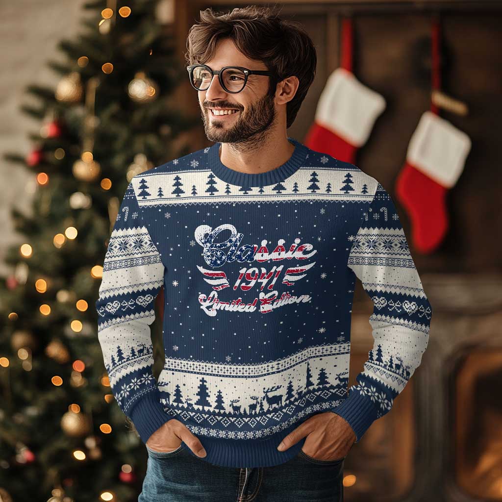 85th Birthday 1941 Limited Edition Classic Pony Car Inspo Ugly Christmas Sweater