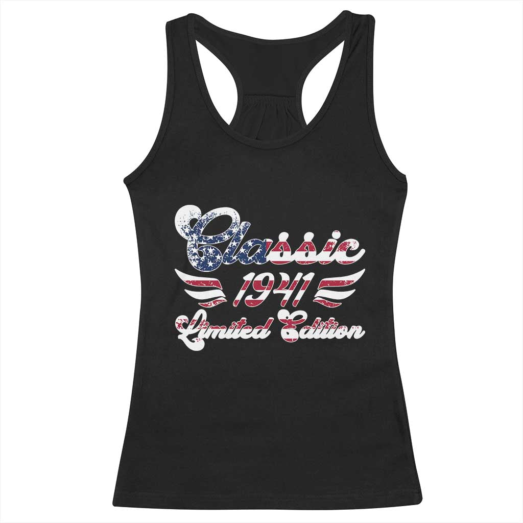 85th Birthday 1941 Limited Edition Classic Pony Car Inspo Racerback Tank Top