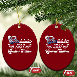 75th Birthday 1951 Limited Edition Classic Pony Car Inspo Ceramic Ornament