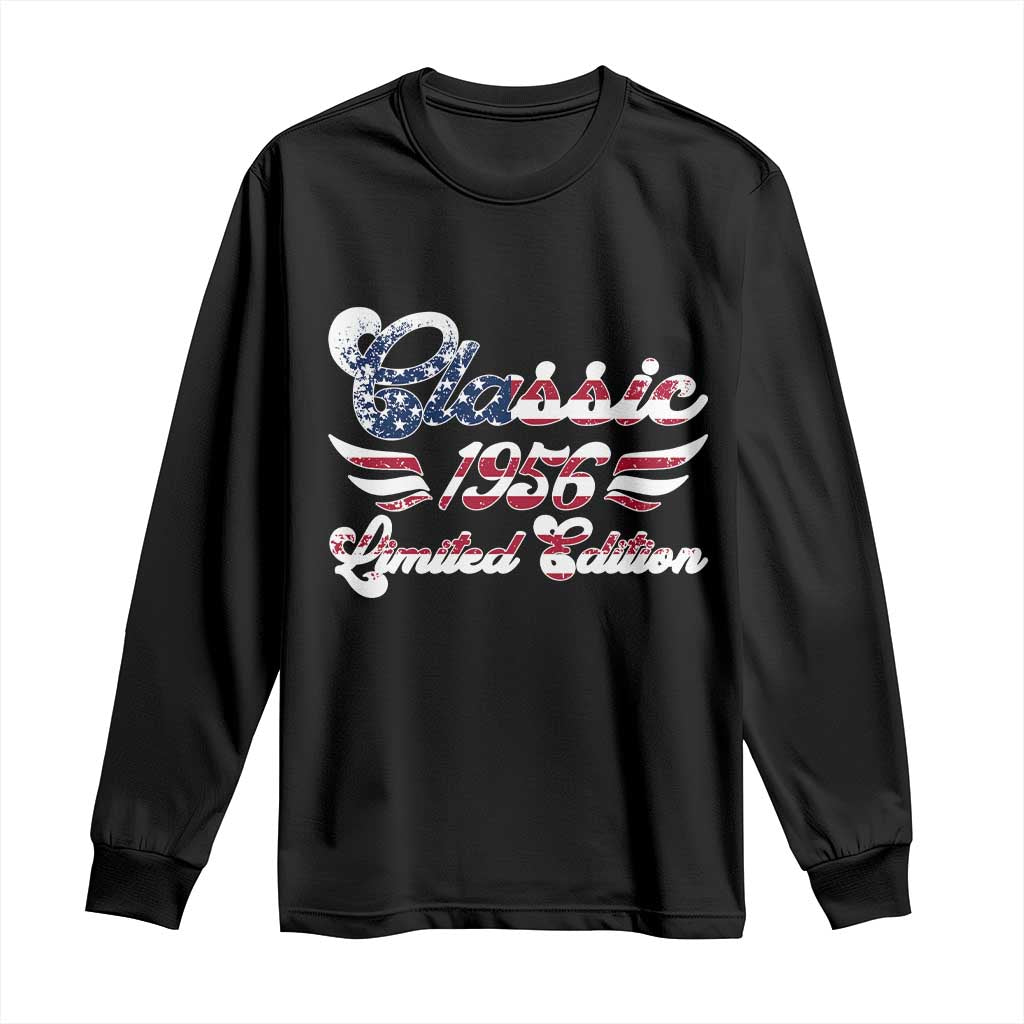 70th Birthday 1956 Limited Edition Classic Pony Car Inspo Long Sleeve Shirt