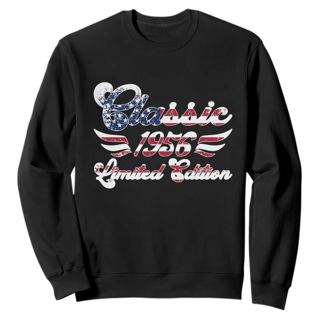 70th Birthday 1956 Limited Edition Classic Pony Car Inspo Sweatshirt