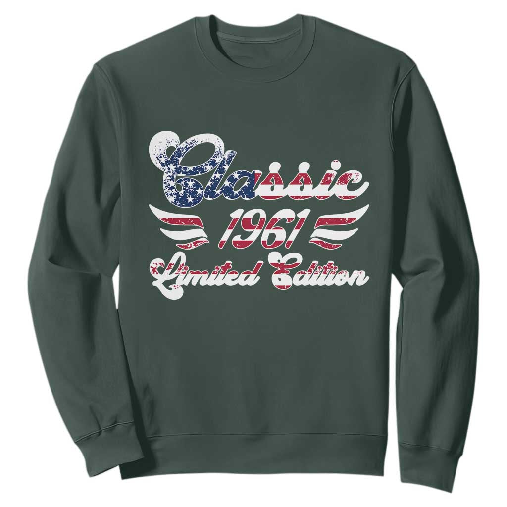 65th Birthday 1961 Limited Edition Classic Pony Car Inspo Sweatshirt