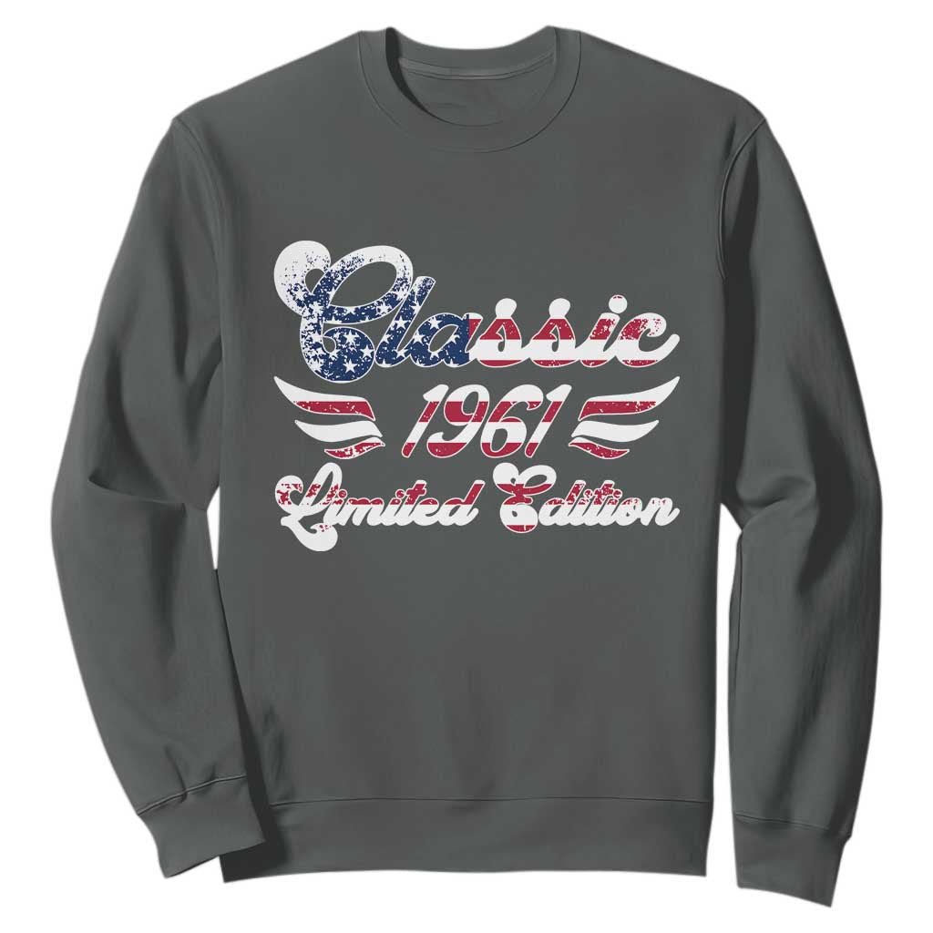 65th Birthday 1961 Limited Edition Classic Pony Car Inspo Sweatshirt