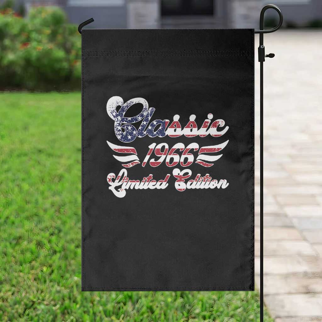60th Birthday 1966 Limited Edition Classic Pony Car Inspo Garden Flag