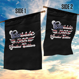 60th Birthday 1966 Limited Edition Classic Pony Car Inspo Garden Flag