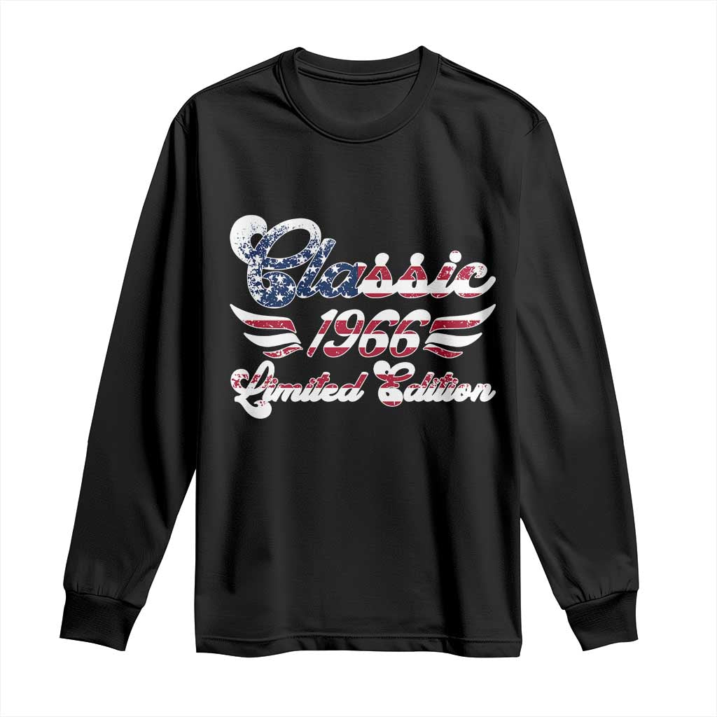 60th Birthday 1966 Limited Edition Classic Pony Car Inspo Long Sleeve Shirt
