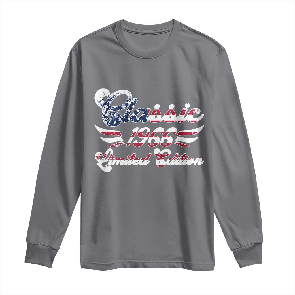 60th Birthday 1966 Limited Edition Classic Pony Car Inspo Long Sleeve Shirt