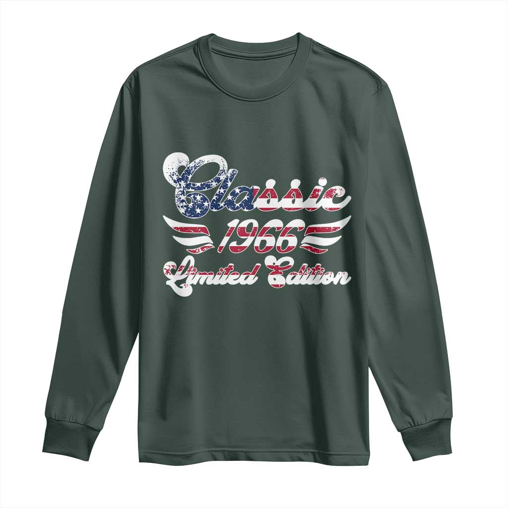 60th Birthday 1966 Limited Edition Classic Pony Car Inspo Long Sleeve Shirt